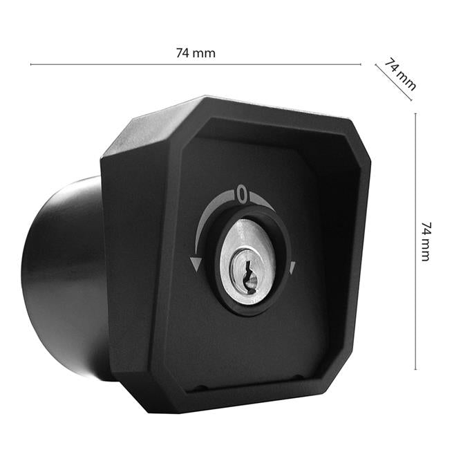 Selettore da Incasso a Doppio Contatto per Cancelli | 2 Chiavi Meroni Ø60mm IP44 | NOLOGO SELE-I